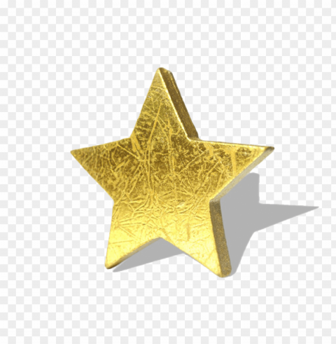 Star Gold Logo Transparent PNG Object With Isolation