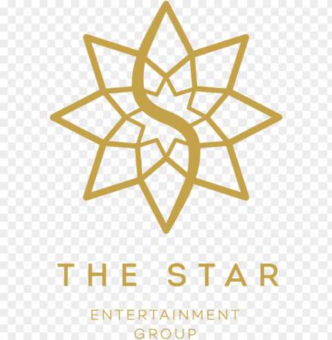 Star Gold Logo Isolated Subject With Transparent PNG