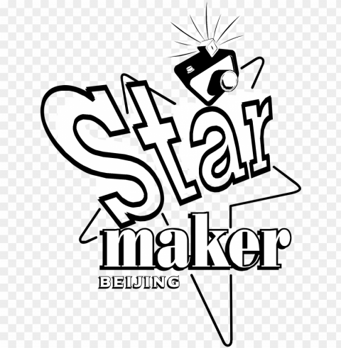 star maker logo black and white - starmaker logo cdr PNG files with transparent elements wide collection