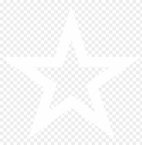 star outline - white photo for instagram PNG Isolated Object on Clear Background