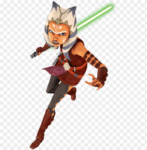star wars clipart ahsoka - star wars the clone wars ahsoka in actio Free download PNG images with alpha channel diversity
