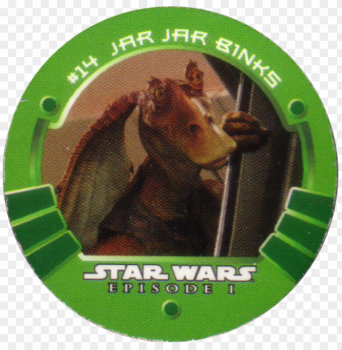 star wars episode 1 14-jar - jar jar binks po Transparent background PNG artworks