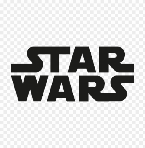 star wars film vector logo download free Isolated Object on HighQuality Transparent PNG