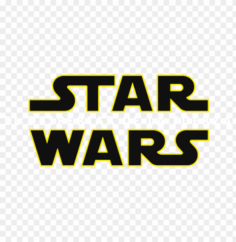 Star Wars Logo Clear Background PNG For T-shirt Designs