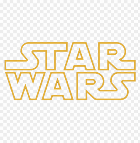 star wars logo file Isolated Illustration on Transparent PNG