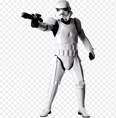 star wars stormtrooper graphic stock PNG Isolated Object with Clear Transparency