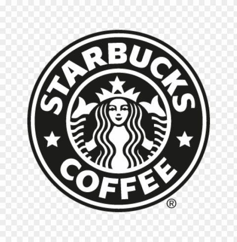 starbucks coffee black vector logo free Isolated PNG Object with Clear Background