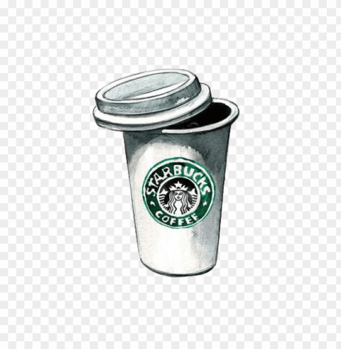starbucks PNG Image with Isolated Graphic Element