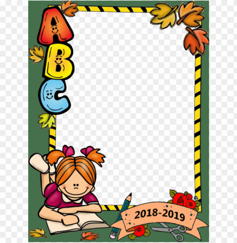 start of school border PNG for Photoshop PNG transparent with Clear Background ID aefb29d8