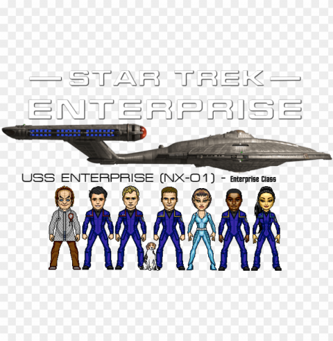 startrek enterprise richb - enterprise nx 01 to PNG Graphic Isolated on Clear Background Detail