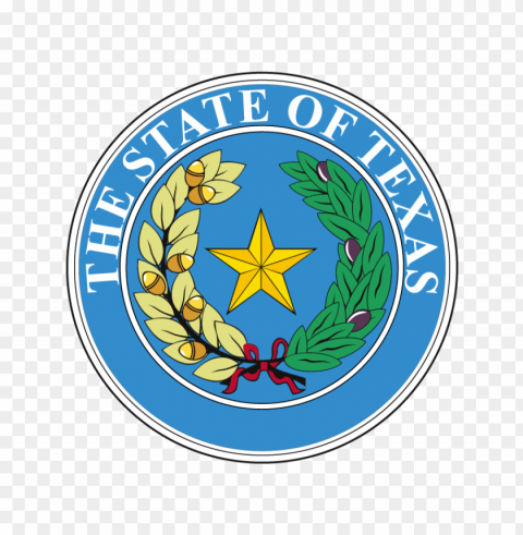 State Of Texas Seal logo Clear background PNG clip arts