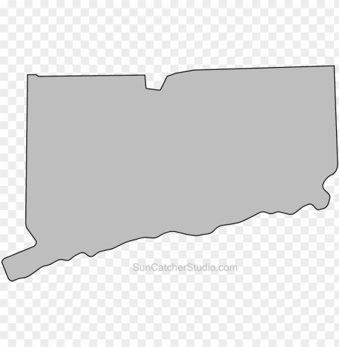 state outlines - map of connecticut HighQuality Transparent PNG Isolated Art