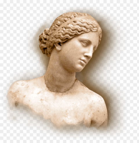 statue head - bust ClearCut Background PNG Isolated Item