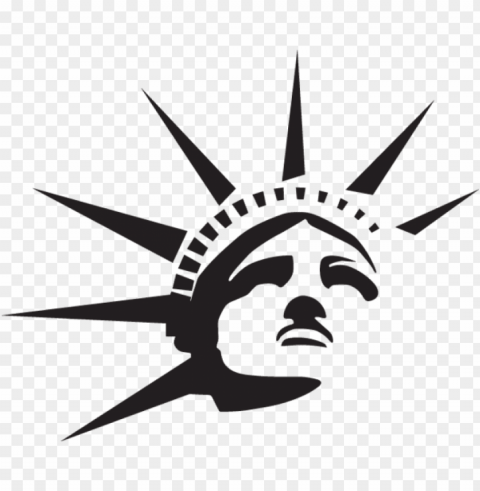 statue of liberty crown - statue of liberty small tattoo PNG Image with Isolated Icon
