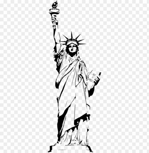 statue of liberty drawing outline clipart - statue of liberty clipar Free PNG