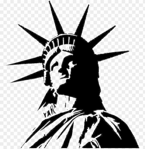 statue of liberty free download - statue of liberty clip art black and white PNG with clear background set