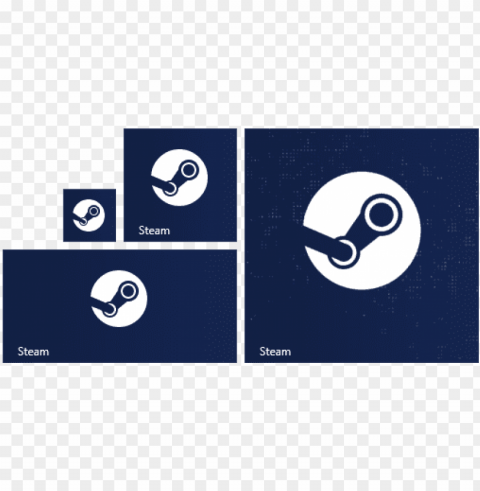 steam modern ui tile icon for windows 8 - steam icon windows 10 HighQuality Transparent PNG Isolated Graphic Design