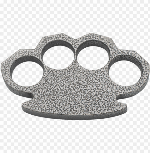 steam punk compact gray aluminum paper weight - brass knuckles Isolated Graphic on HighQuality PNG