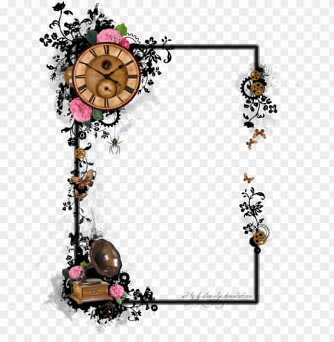 steampunk art border design designs to draw wedding - steampunk PNG images alpha transparency