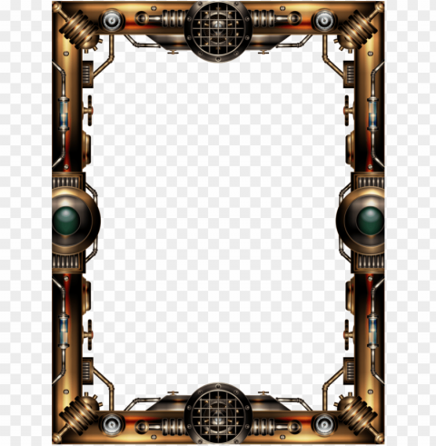steampunk borders - steampunk frame Free PNG images with alpha transparency