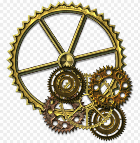 steampunk gears - gear steampunk PNG images with alpha background