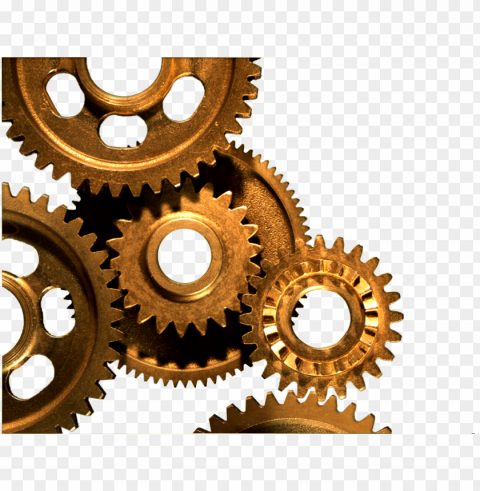 steampunk mechanical gears Isolated Design Element in Transparent PNG
