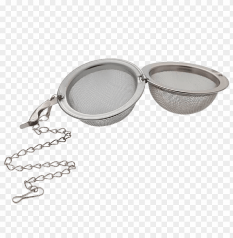 steel tea strainer Isolated Item in Transparent PNG Format