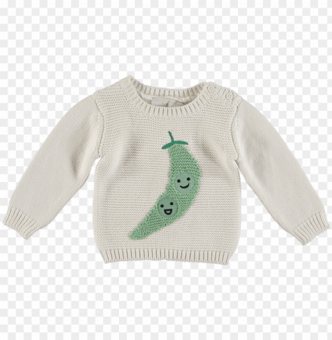 stella mccartney kids thumper baby jumper peas in a - cardiga PNG Image Isolated with Clear Background