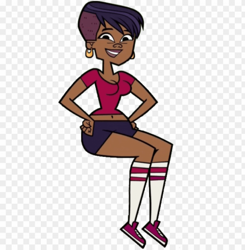 stephanie sitting - total drama mike sitti Isolated Subject in HighQuality Transparent PNG