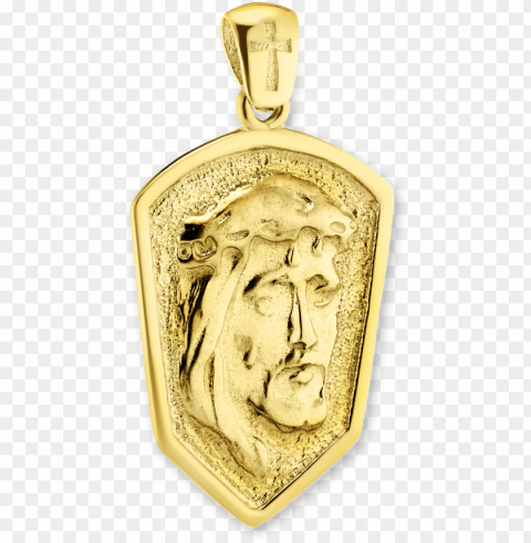 sterling silver face of jesus pendant PNG graphics with alpha channel pack