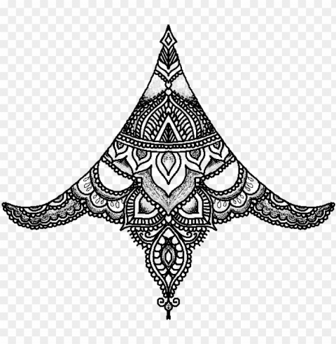 Sternum Tattoo Design - Sternum Tattoo Designs Transparent PNG Clear Background