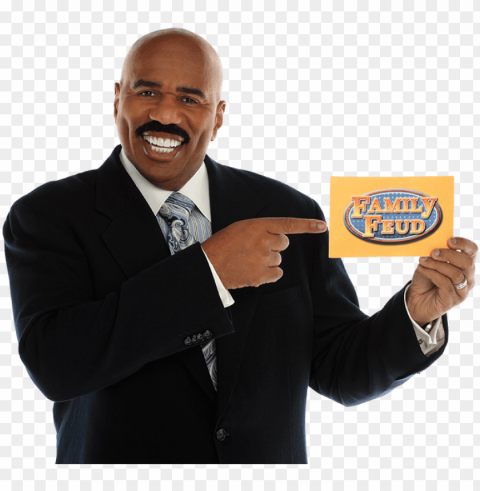 steve harvey family feud - family feud host Transparent Background PNG Isolation