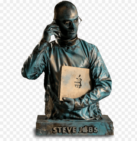 steve jobs - bronze sculpture Transparent PNG images bulk package PNG transparent with Clear Background ID 659d516d