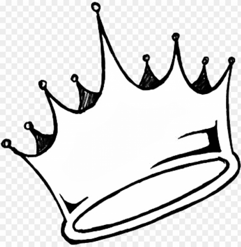 sticker crown aesthetic tumblr white queen king black - crown drawi Free transparent PNG