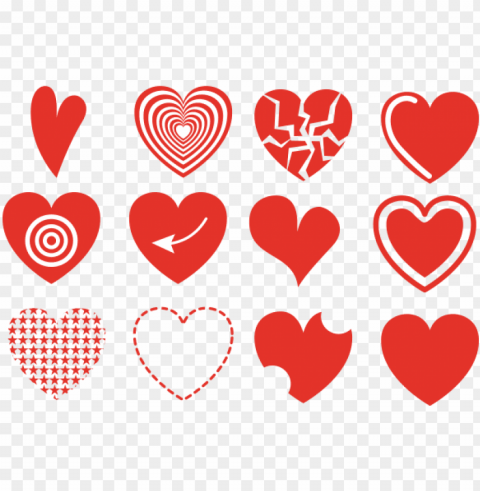 sticker de corazon Clear Background Isolated PNG Graphic