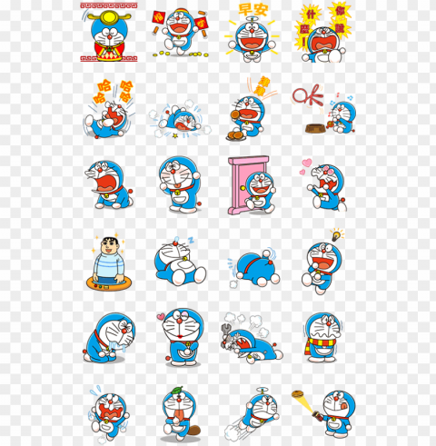 sticker line doraemon animated stickers line2me in - 哆 啦 a 夢 line 貼圖 Isolated PNG on Transparent Background PNG transparent with Clear Background ID 211773fa