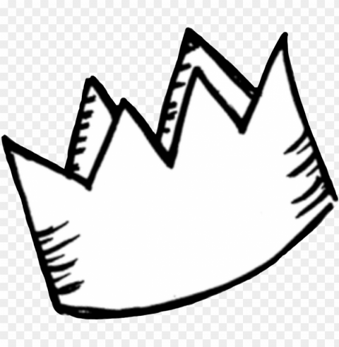 sticker tumblr white crown cute aesthetic royalty - doodle crown PNG clear images