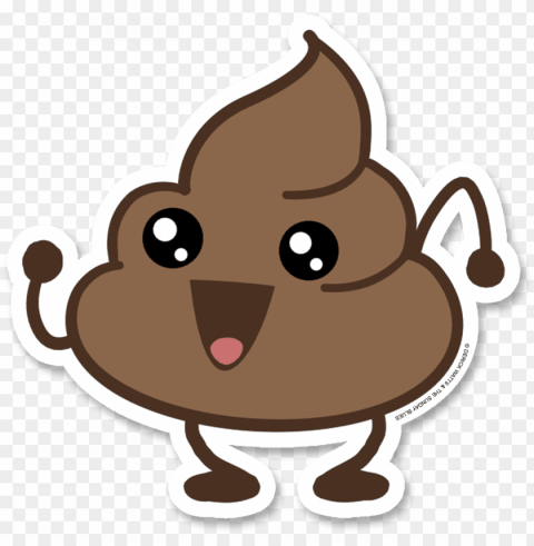 sticker-poo@2x tumblr stickers cool - caquita kawaii Clear background PNG graphics