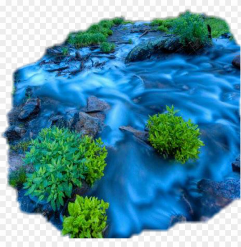 sticker water stream river plants rocks freetoedit - rocky mountain national park PNG Graphic with Isolated Design
