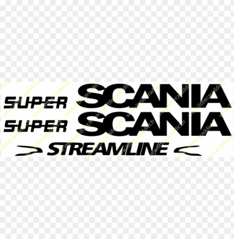 stickers scania super streamline little car addict - scania super Isolated Design Element on Transparent PNG