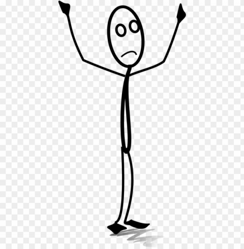 stickman - stick man with hands u Transparent PNG Image Isolation PNG transparent with Clear Background ID cf0fe19e