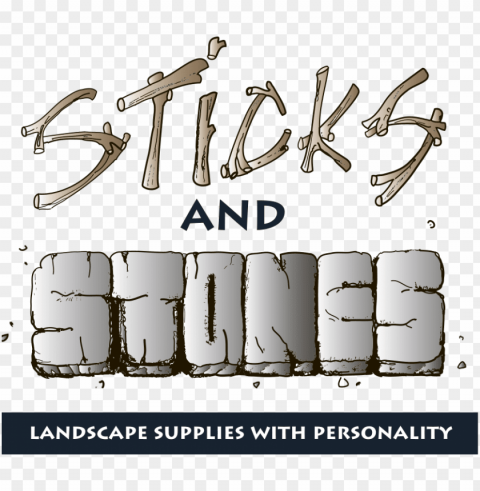 sticks & stones logo - sticks and stones PNG Image Isolated on Clear Backdrop PNG transparent with Clear Background ID aa5afdf2