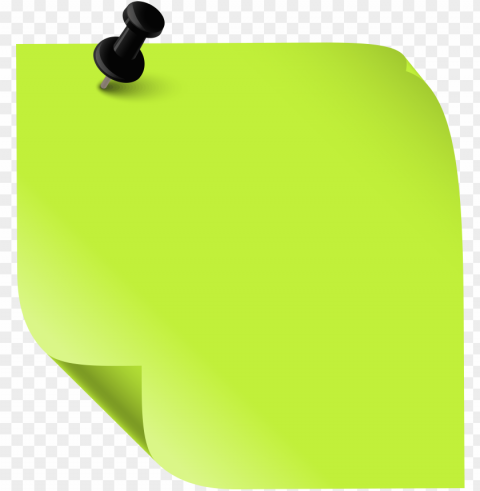 sticky note green clipart - green sticky note PNG transparent designs