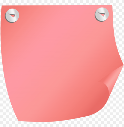 sticky note red clip art - red sticky note Isolated Artwork on Transparent Background PNG