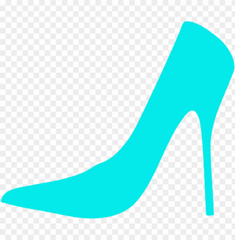 stiletto clip art - teal high heel shoes clipart Isolated Graphic on HighResolution Transparent PNG
