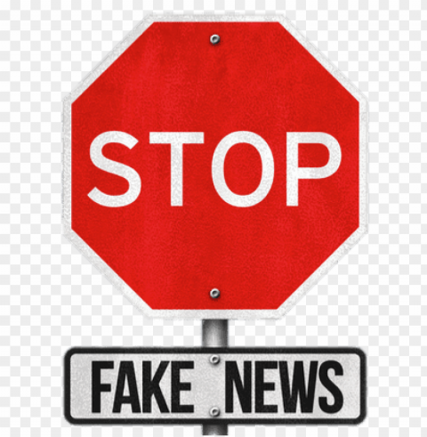 stop fake news sign PNG with Isolated Transparency