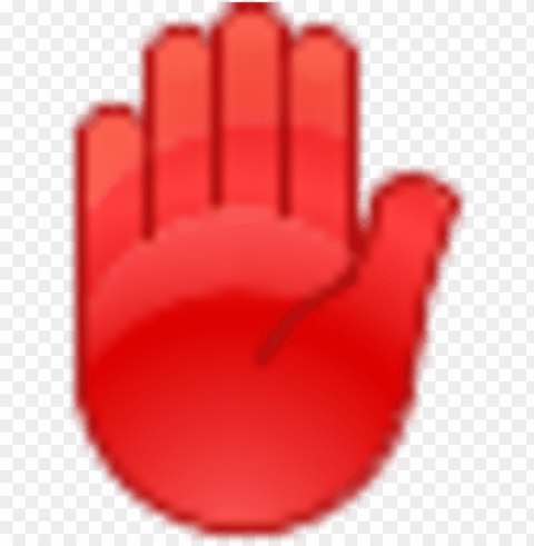 stop red hand PNG with no background diverse variety