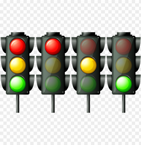 stoplight clipart school traffic - ilustracion semaforo Isolated Graphic on Clear Background PNG