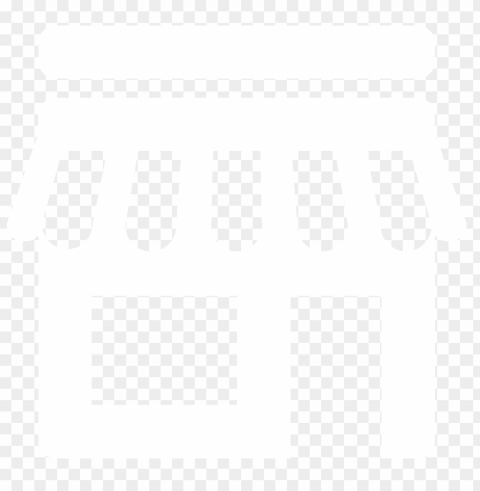 store market shop white icon img Isolated Design Element on Transparent PNG