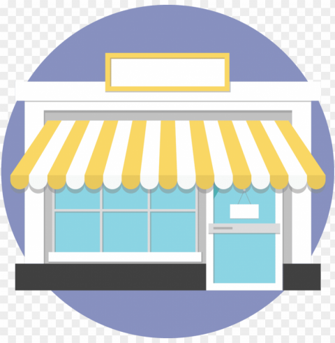 storefront - shop front clipart Isolated Character with Clear Background PNG